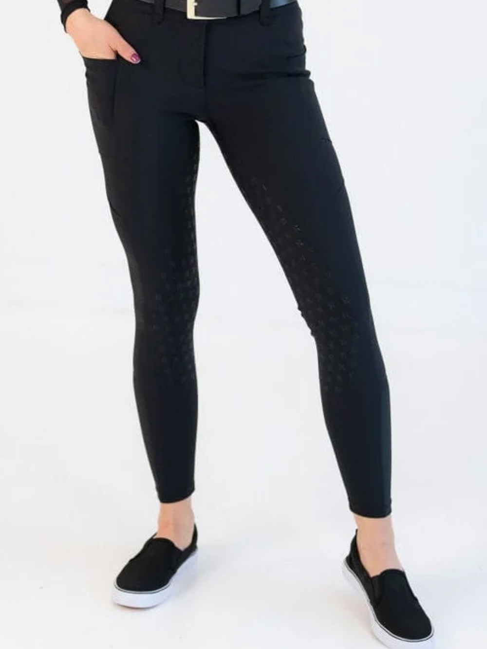 Black Women's Slim Ponte Jegging Pants